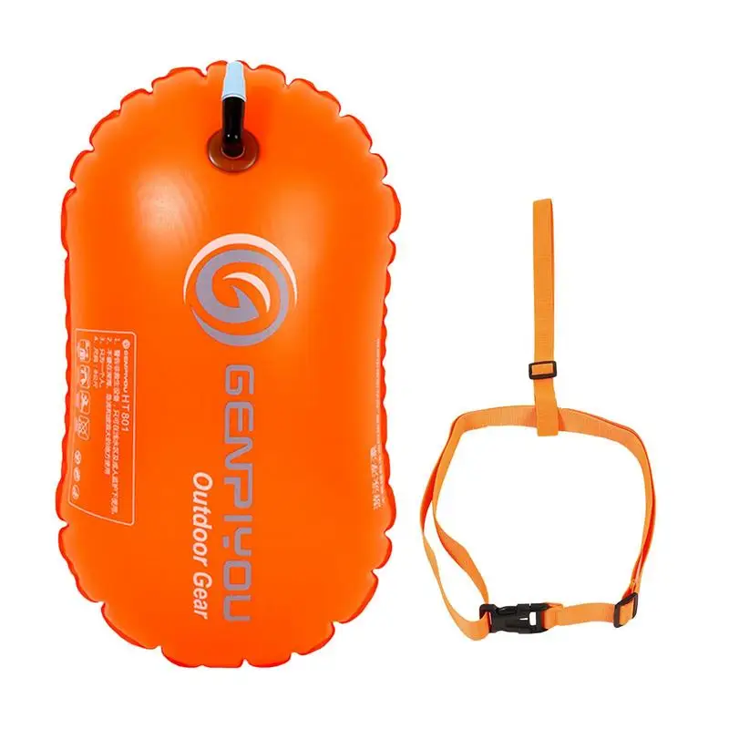 

1pcs PVC Swimming Buoy Safety Buoy Traction Buoy Swimming Inflatable Float Bag Outdoor Swimming Supplies