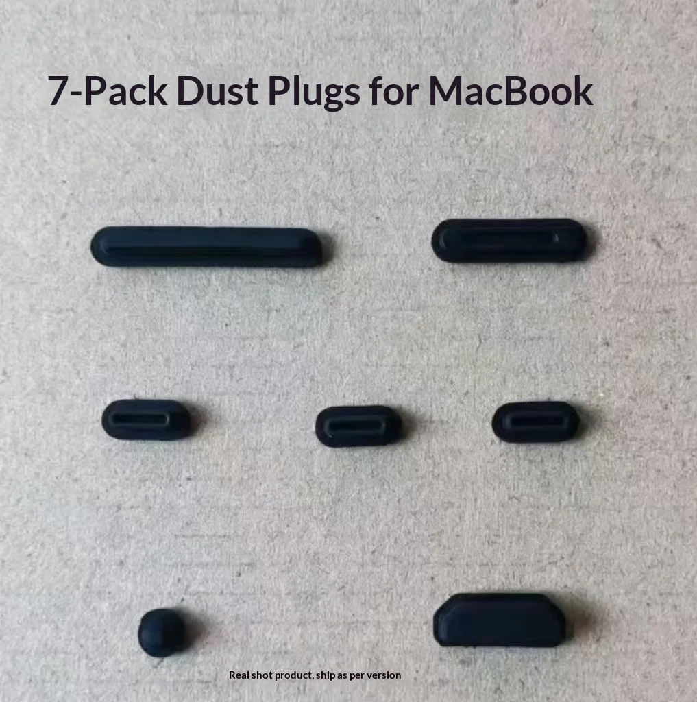 Juego de 9 tapas protectoras antipolvo para MacBook Pro 14/16 pulgadas Air M3 M2 M1 A2779/A2442/A2780/A2485/A3113/A3114/A2681/A2941