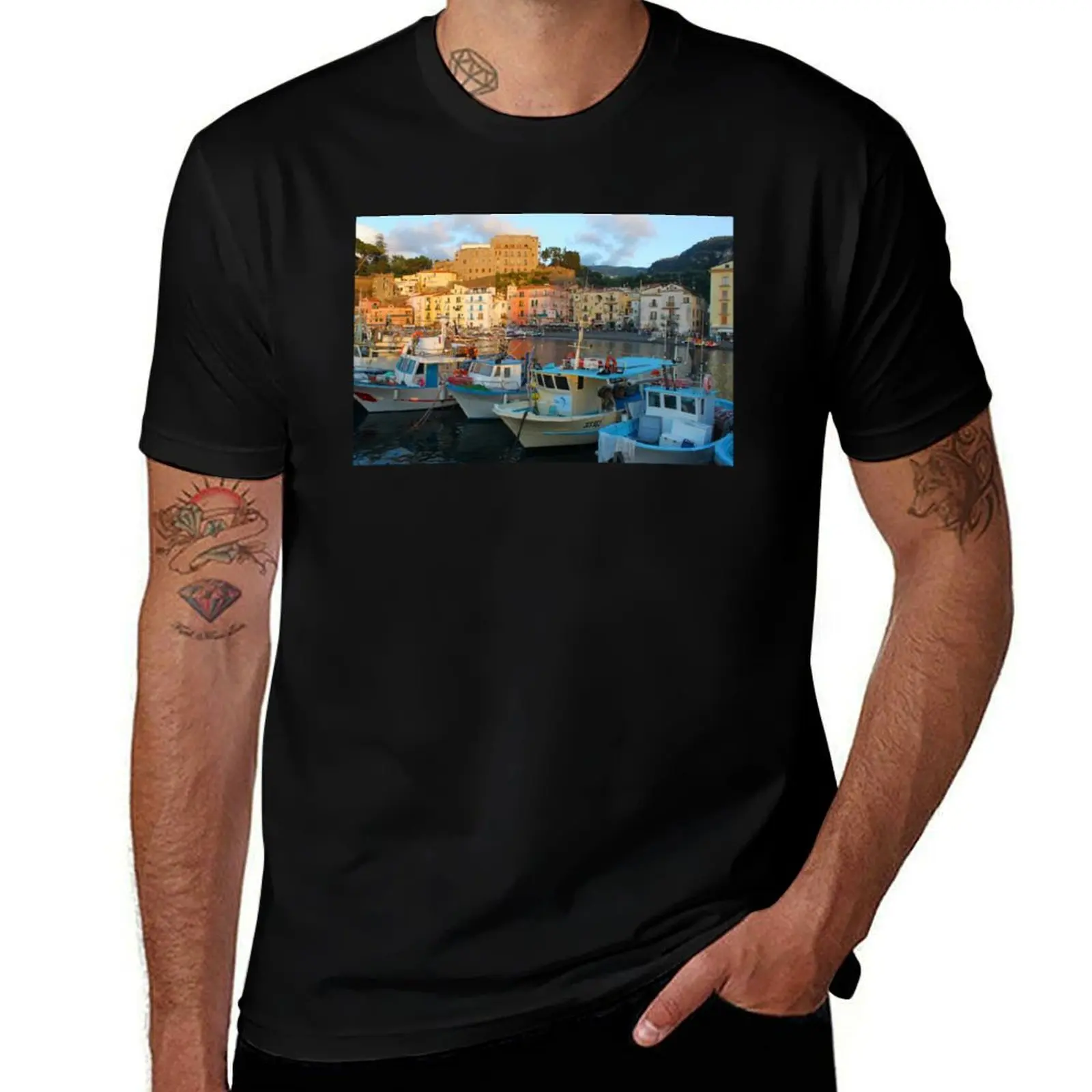 Sorrento Marina Grande T-Shirt anime tshirt t shirt for man t shirts cotton 100% T-shirt