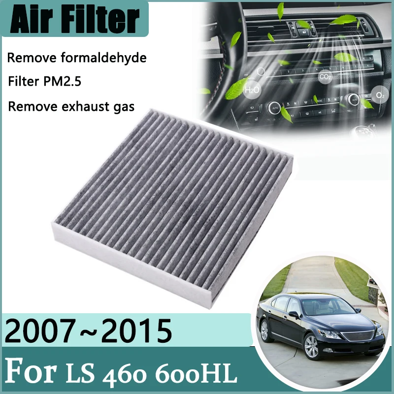 Air Conditioners Filter For Lexus LS 460 600HL 2007~2015 2014 MK4 Accessories Activated Carbon Engine Filter Grid Purify Spaces