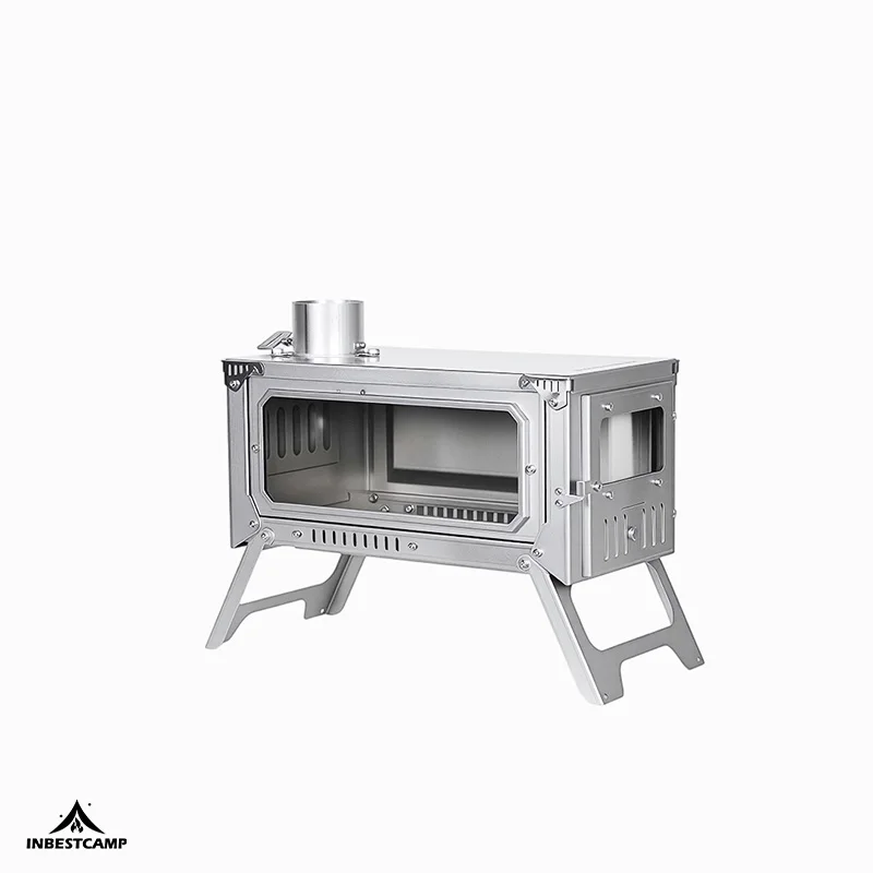 Inbestcamp Multi-Functional Foldable Outdoor Camping Stainless Steel Wood Burning Portable Stove