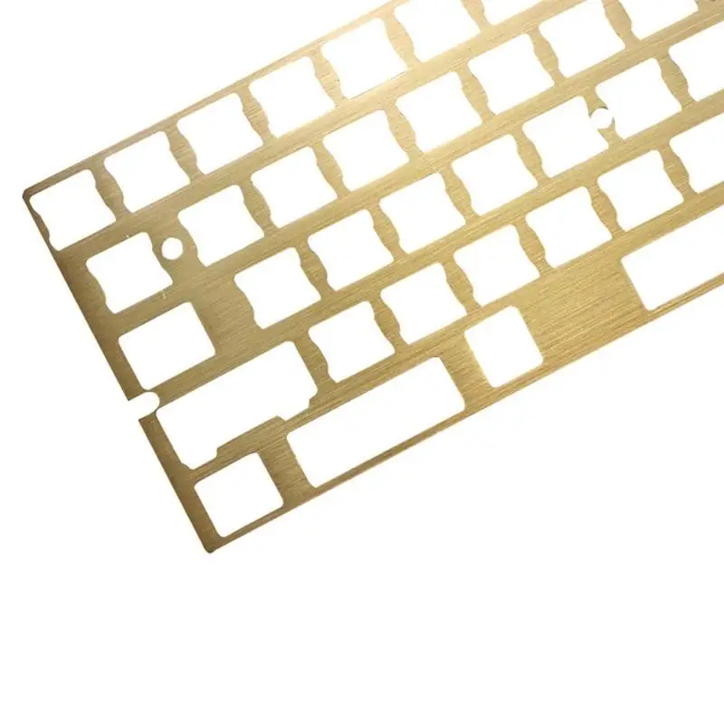 652F Brass Brush Finish Positioning Board Plate Plate-Mounted for GH60 PCB GK61