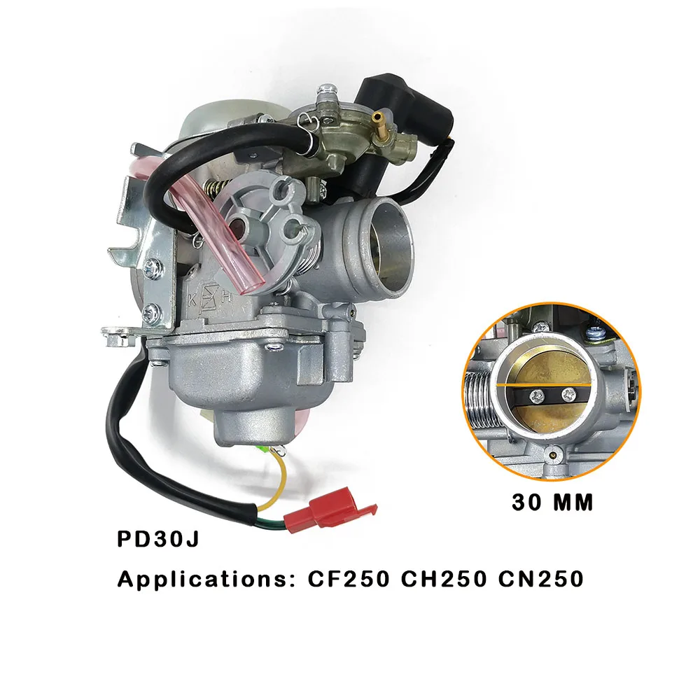 Motorcycle Carburetor with e-choke PD30J 30mm 250cc  fit for CF250 CH250 CN250 Propeller Qlink  4 STROKE off road bike ATV