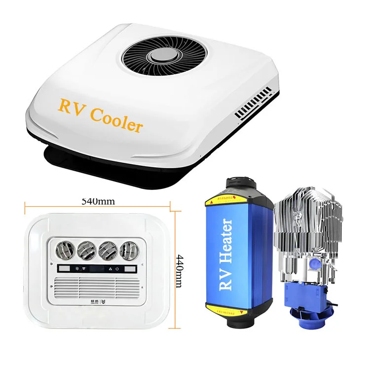 

12V electric four-wheeler special empty RV truck cooling and heating integrated solution 24V frequency conversion top parking