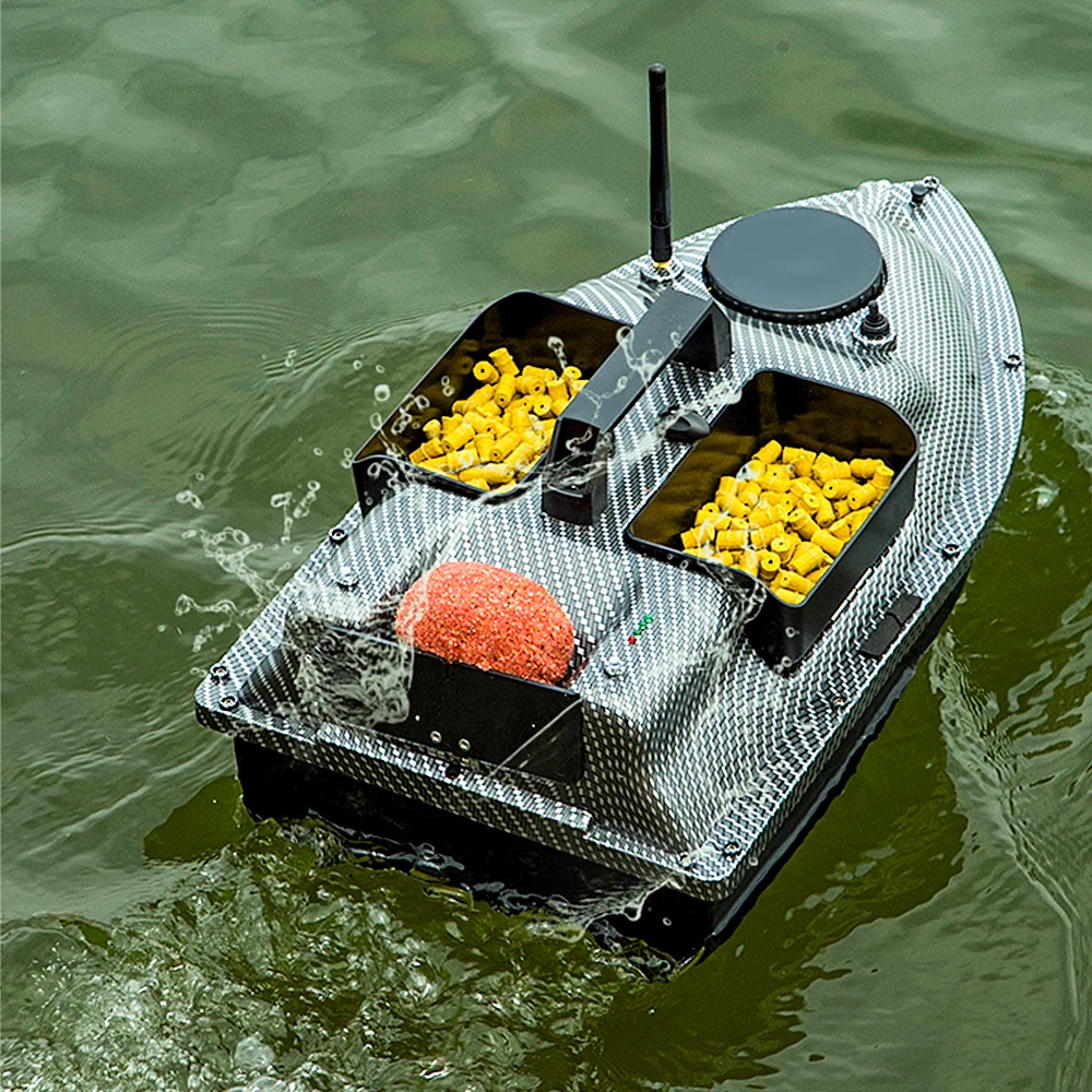 RC Fishing Bait Boat GPS Positioning Automatic Return Three Warehouse Bait Boat Dual-Engine Remote Control Fishing Boat 12000MAH