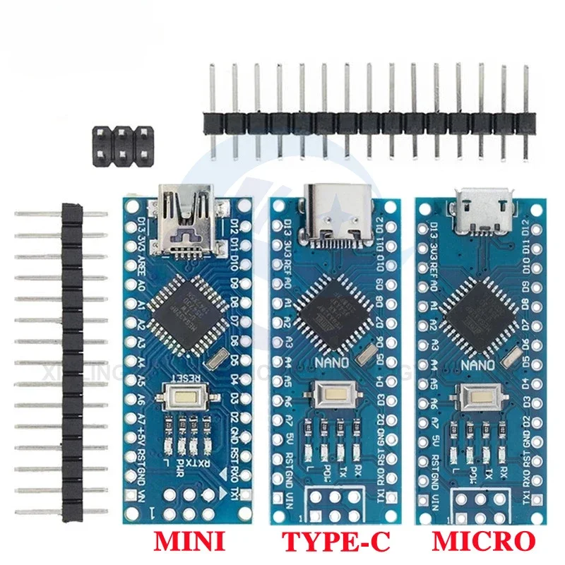 2014 nano V3.0 CH340 improved Atmega328P development board TYPE-C/MICRO interface