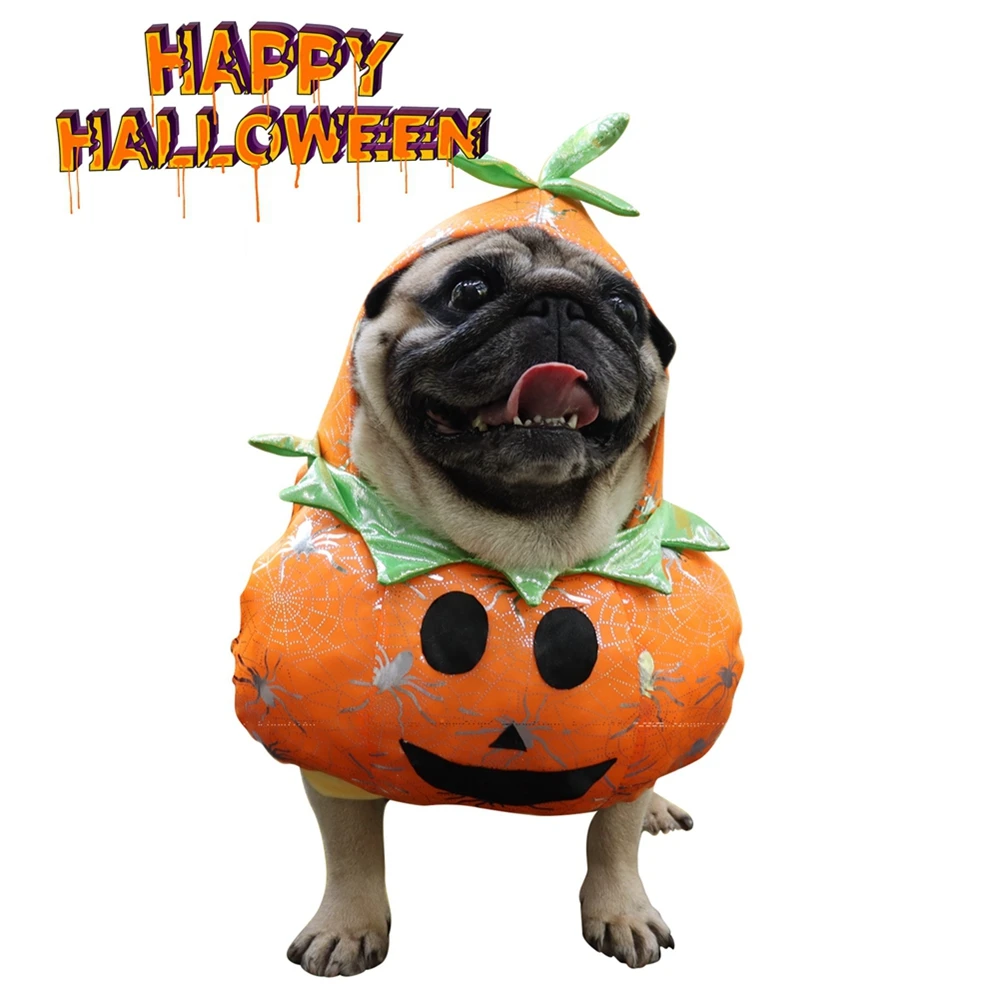 

Halloween Dog Clothes Funny Dog Pumpkin Costumes Pet Dog Jumpsuit French Bulldog Chihuahua Clothing Puppy Coat Dog Sweatshirt
