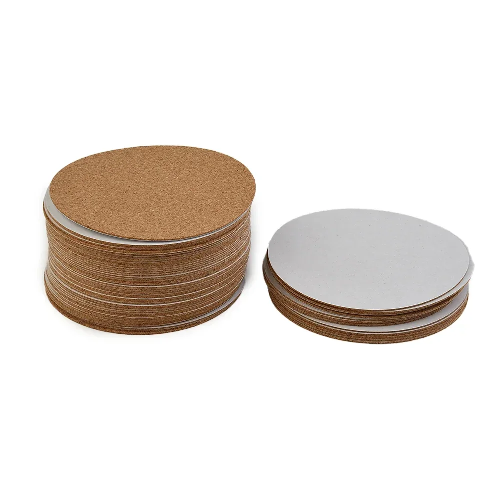 New Nice Portable Cork Coasters Mat Useful Accessories Sheets Wood Color Anti-Slip Cork Mats For Coasters Heat Insulation 10cm