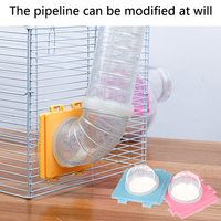 Hamster Tunnel Cage Tunnel External Pipe Interface Fitting Small Pet Toy Cages