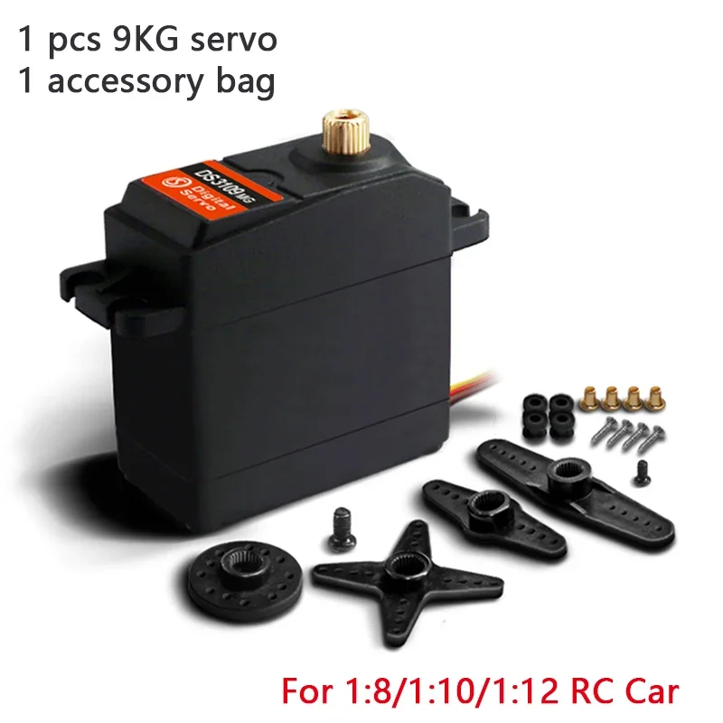 Servomoteur numérique à engrenage en métal pour drones RC, couple à grande vitesse, DS3115, DS3120, DS3109, 9kg, 15kg, 20kg, voitures, bateau, avion