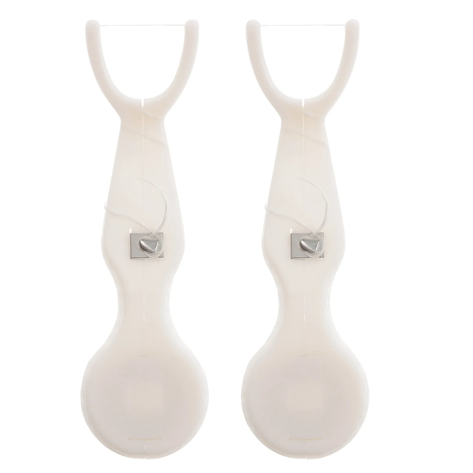 2Pcs Refillable Dental Flosser Y Shaped Floss Picks Holder for Fast Effective Flossing Lightweight Portable Teeth Cleaning Floss