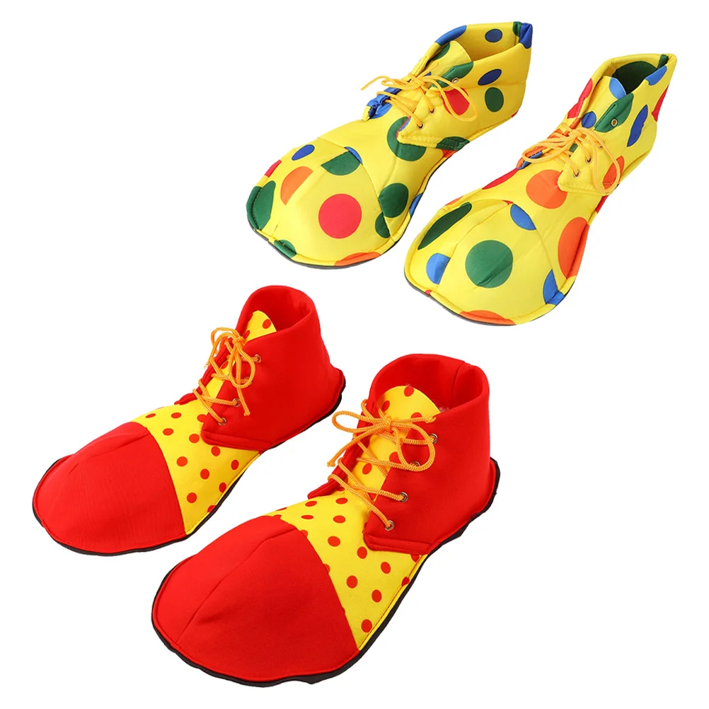 

Clown Shoes Adult Men Halloween Cosplay Costumes Lightweight Wear Resistant Performance Circus Shoes For Party Masquerade