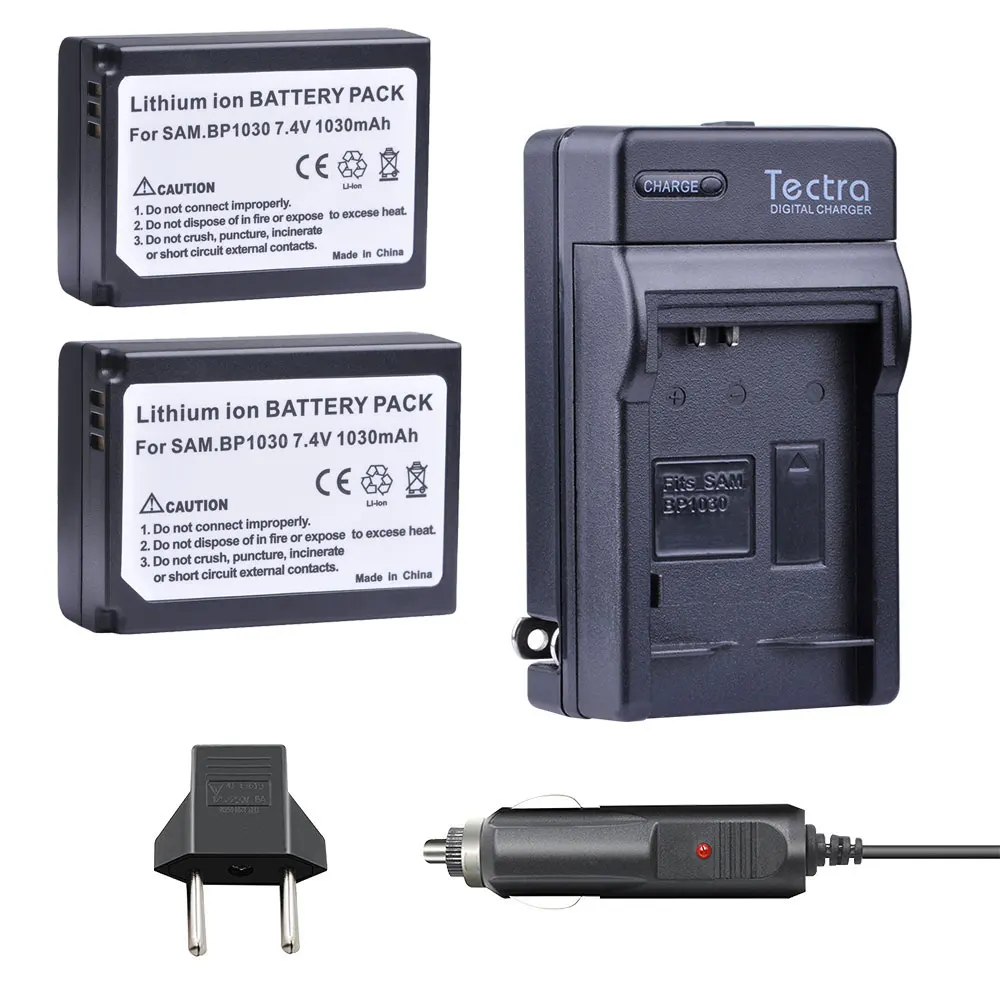 BP-1030 BP-1130 Battery / Travel Charger DC124 for SAMSUNG NX500 NX1000 NX1100 NX2000 NX200 NX210 NX300 NX300M Camera