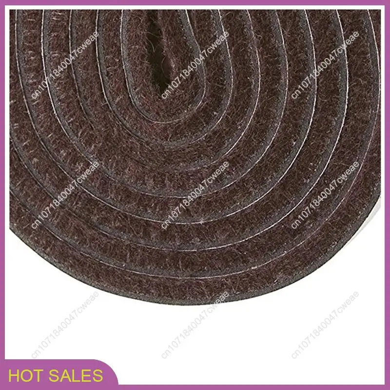 3 rouleaux de bandes de feutre robustes auto-adhésives pour surfaces dures (1/2 pouces x 60 pouces), marron-A98U