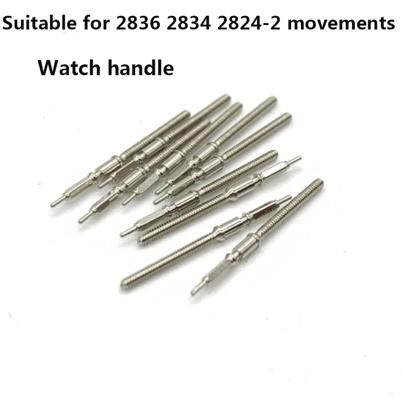 10pcs Watch Handle Are Suitable For 2836 2834 2824 -2 Movements Watch Handle Stem Adjustment Schedule Shaft Watch Accessories