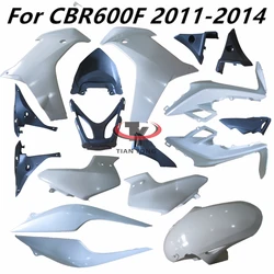 Injection Plastic parts For CBR600F 2011 2012 2013 2014 CBR 600F Motorcycle Unpainted Bodywork Fairing Components ABS