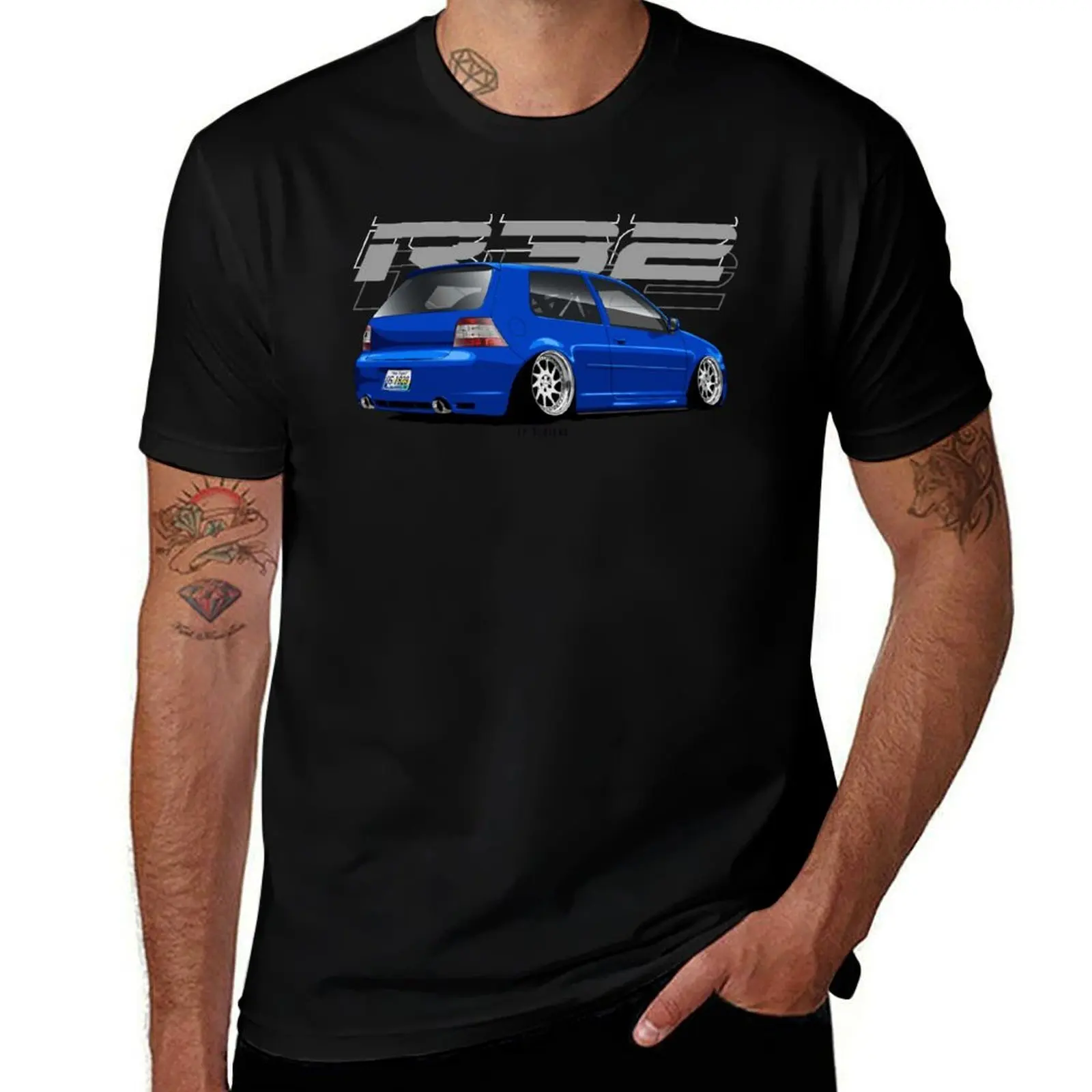 R32 T-Shirt Fashion Casual Short Sleeve T-Shirt