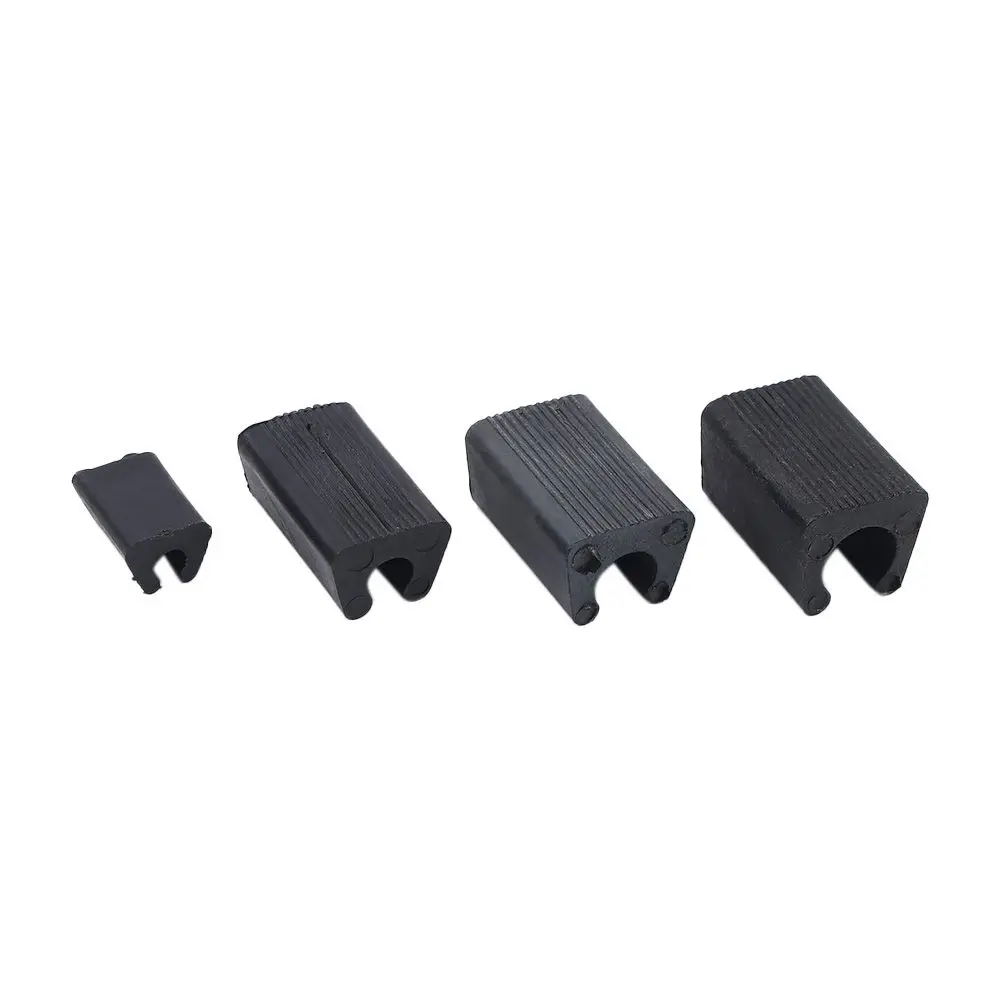 U Shaped 10pcs Tubing Caps Floor Protector Anti-Front Floor Glides Stool Pipe Clamp Tube Rear Pad Chair Leg Pad Damper