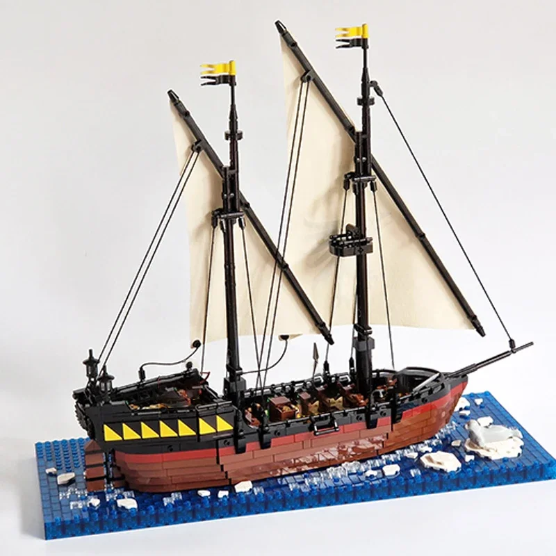 Technical Moc Bricks Pirate Ship Model The Raven Claw Boat Modular Building Blocks Gifts Toys For Children DIY Sets Assembling