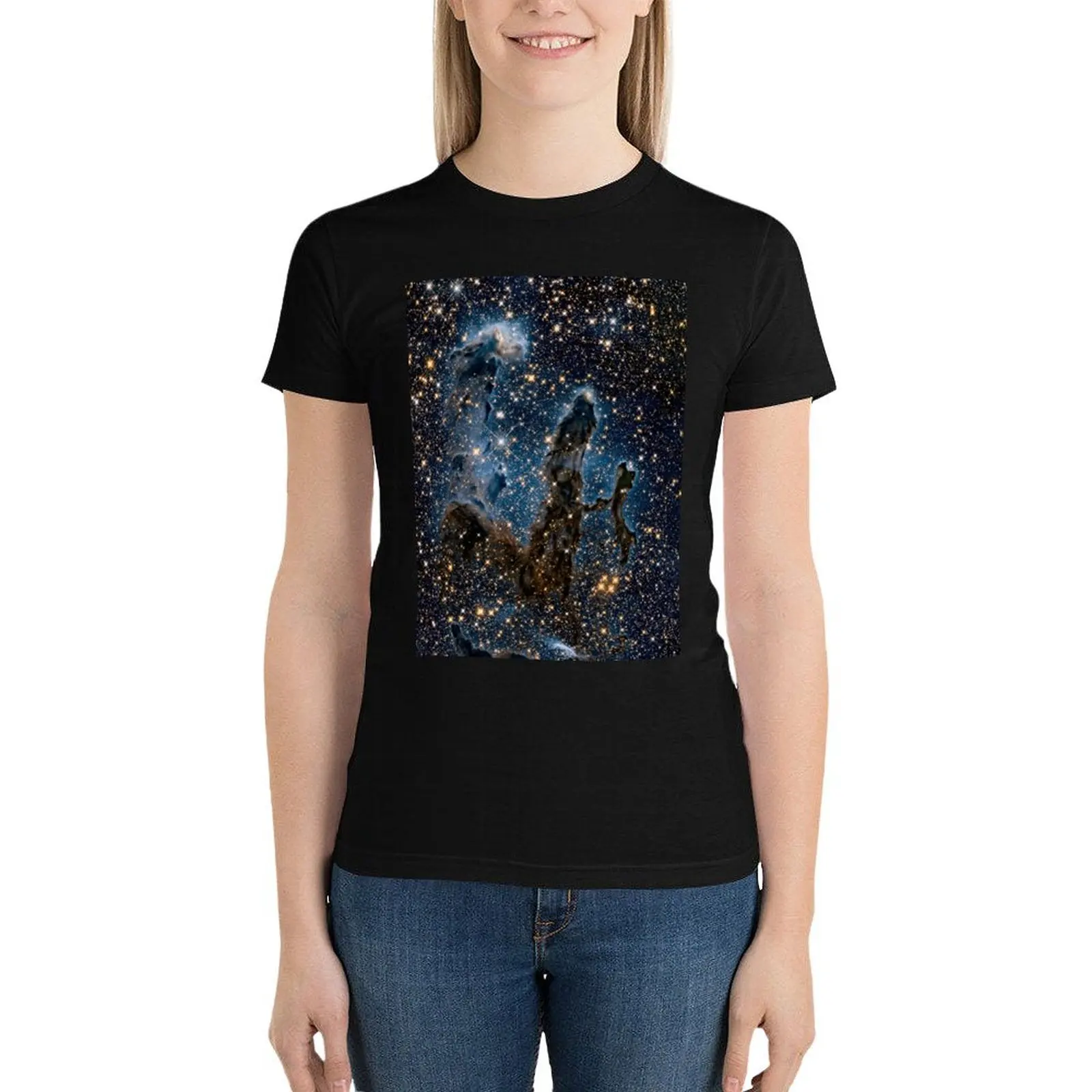 The Pillars of Creation - Eagle nebula T-Shirt hippie clothes Blouse tight shirts for Women