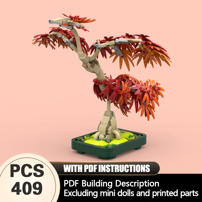 

Creators Plant Series Model MOC Building Bricks Japanese Red Tree Modular Technology Gifts Holiday Assemble Children Toys Suit