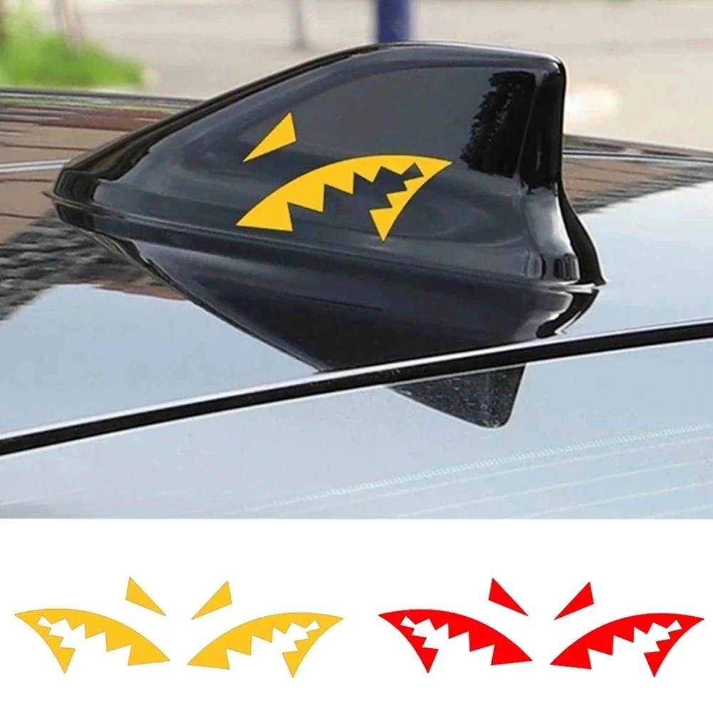 

Car Vinyl Decal Shark Fin Antenna Sticker Waterproof Removable for Car Motorcycle Laptop Auto Body Decoration