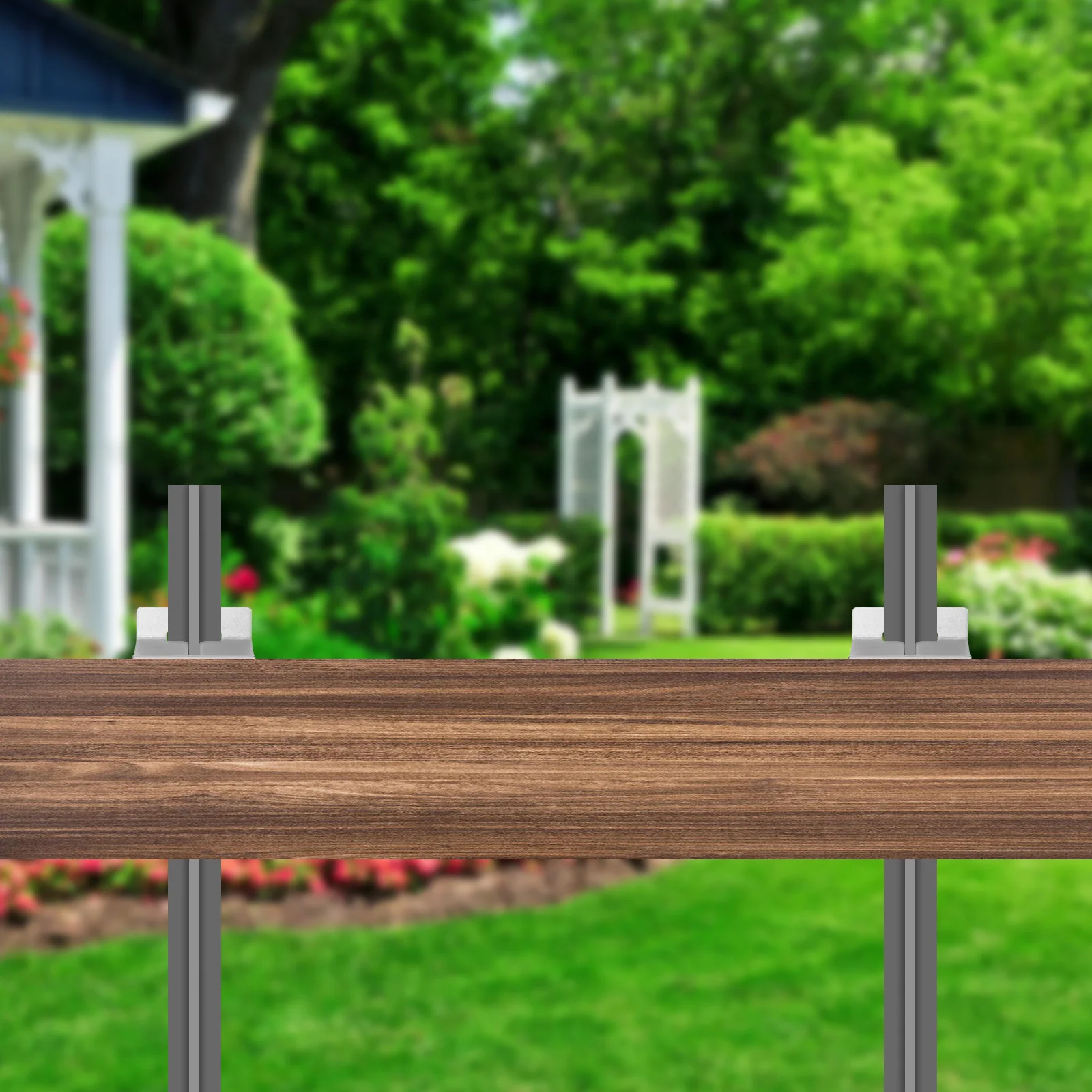 

6 pcs Post Brackets Heavy Duty Metal For Fence Deck Mailbox Support Durable Outdoor Indoor Brackets For Wood Use