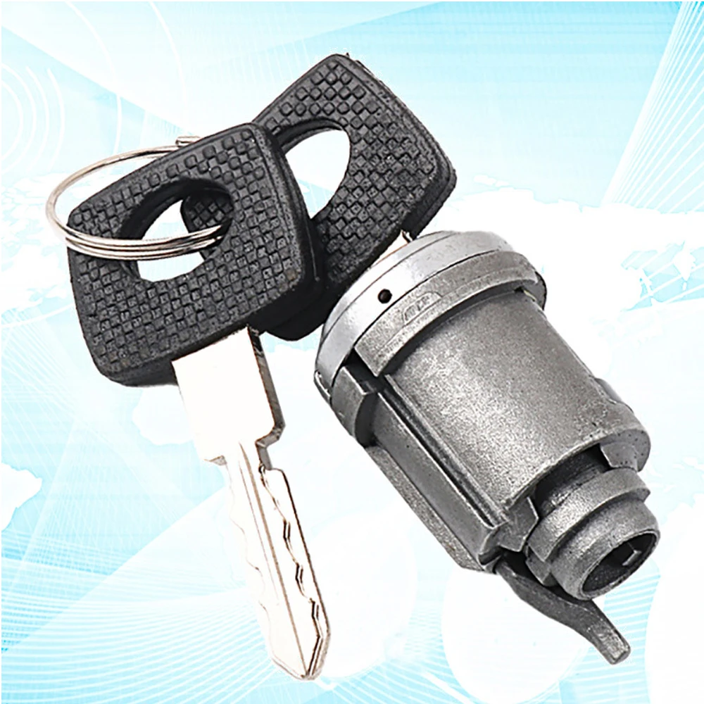 JMCKJ Car Ignition Lock Cylinder Lock with 2 Keys for Mercedes Benz W124 C124 W201 S124 A124 Auto Latch Modified Door Lock