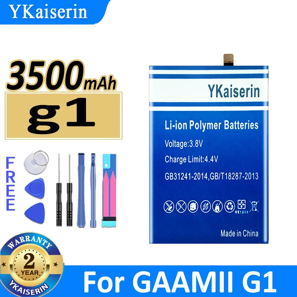 

Аккумулятор ykaisсеребрин g1 на 3500 мА · ч для батареи GAAMII G1