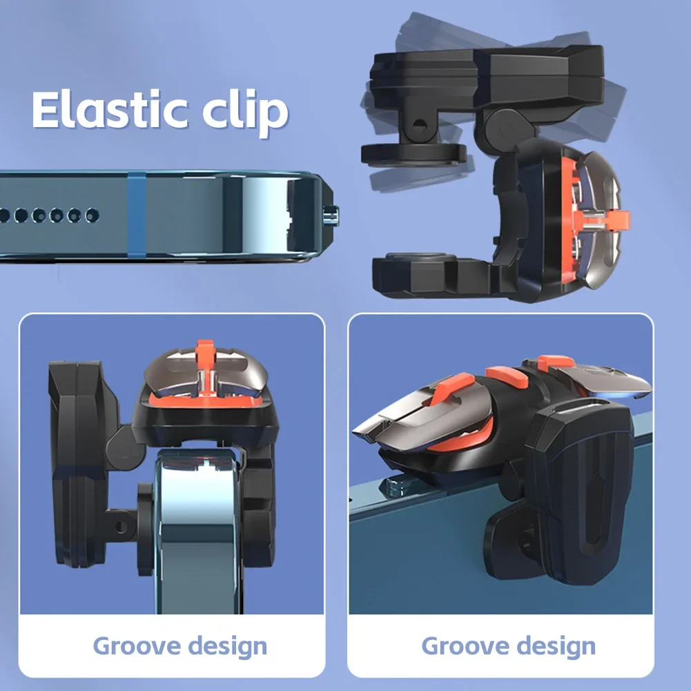 Gatillo de juego para teléfono móvil, 4/6 dedos, L1 R1, botones de disparo de objetivo de fuego, Joystick para IOS, Android, accesorios para juegos PUBG