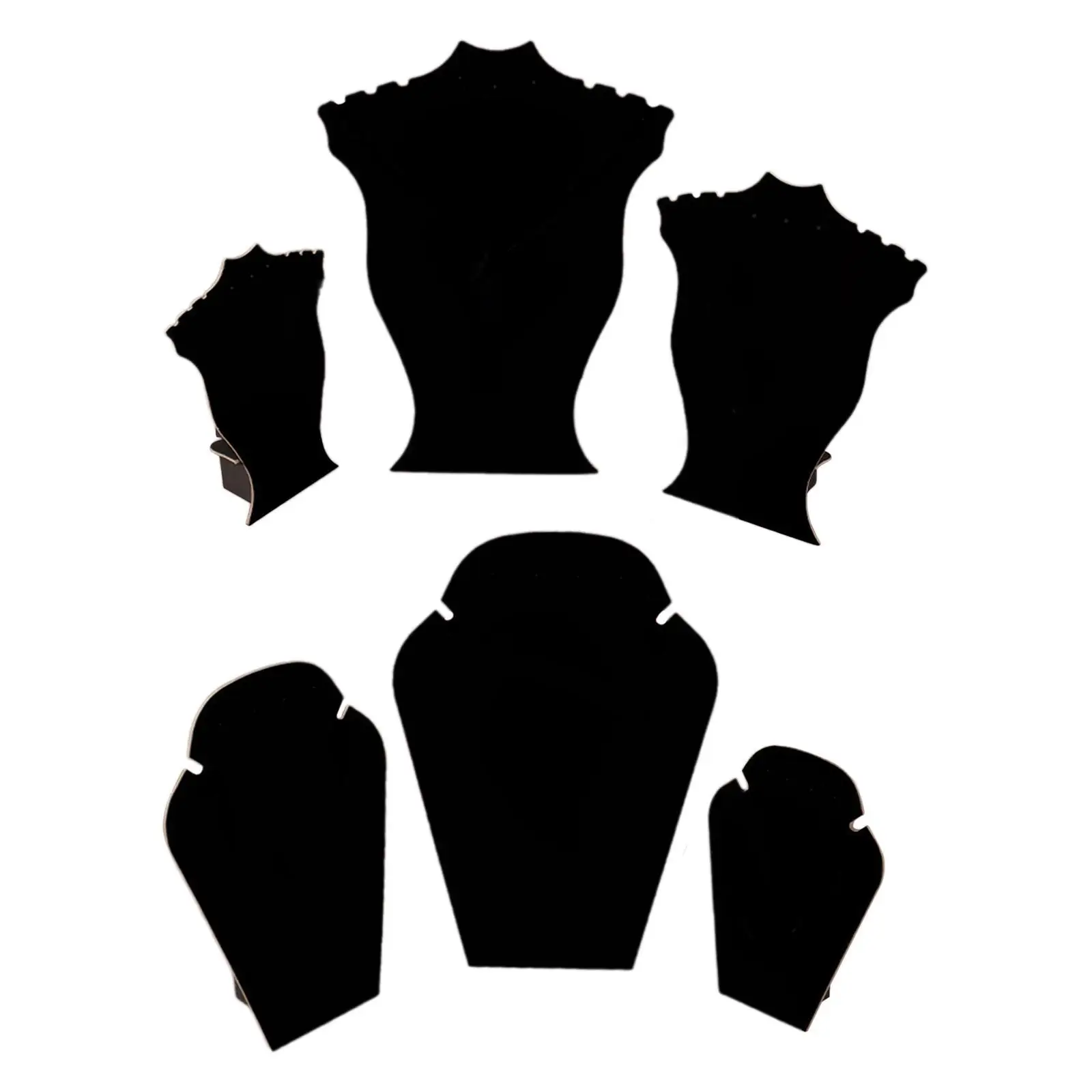 3 قطع قلادة عرض موقف قلادة سلسلة مجوهرات تمثال نصفي لمتجر المجوهرات #2