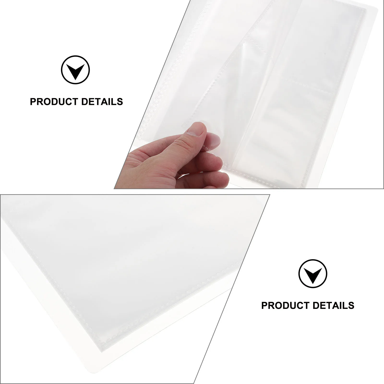 

Nail Sticker Organizer Hard Cover Multiple Pockets For Storing Decals Sheet Binder Waterproof Protective Case Nail Art