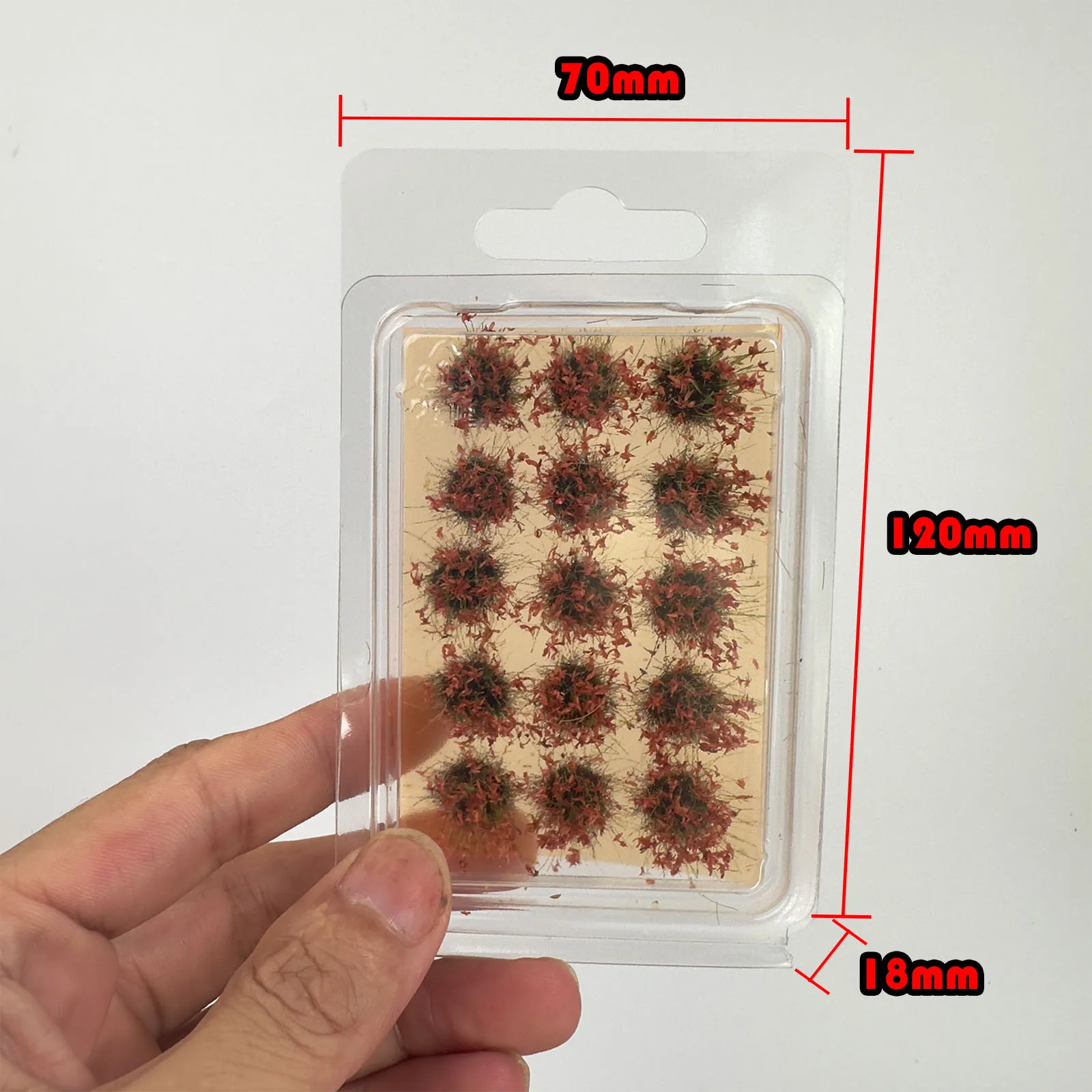 จําลอง Miniature หญ้าคลัสเตอร์พืช DIY พุ่มไม้วัสดุอาคารสวนทรายตารางฉาก Diorama ชุด 1 กล่อง