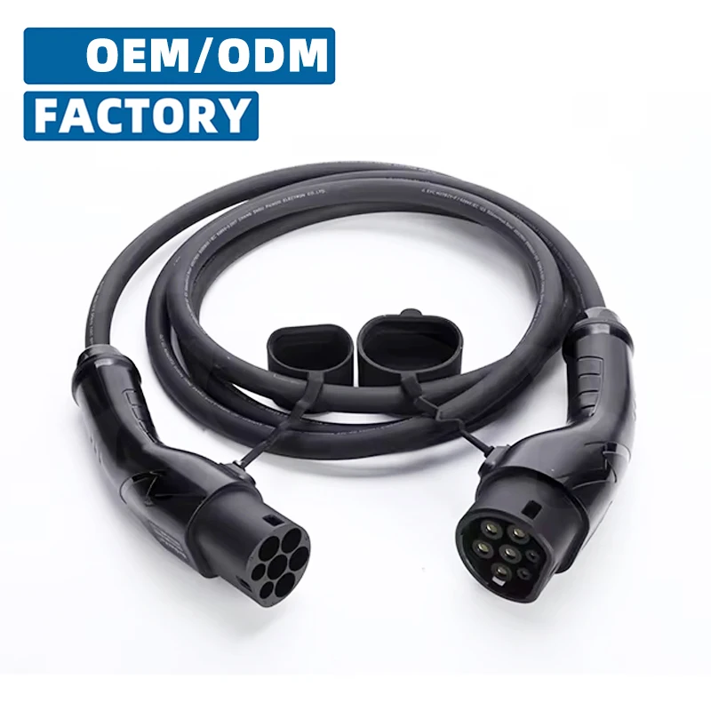 16A 11KW T2-T2 5m EV Charging Cable EV Connector Dual Plug for Home and Public Charging Stations