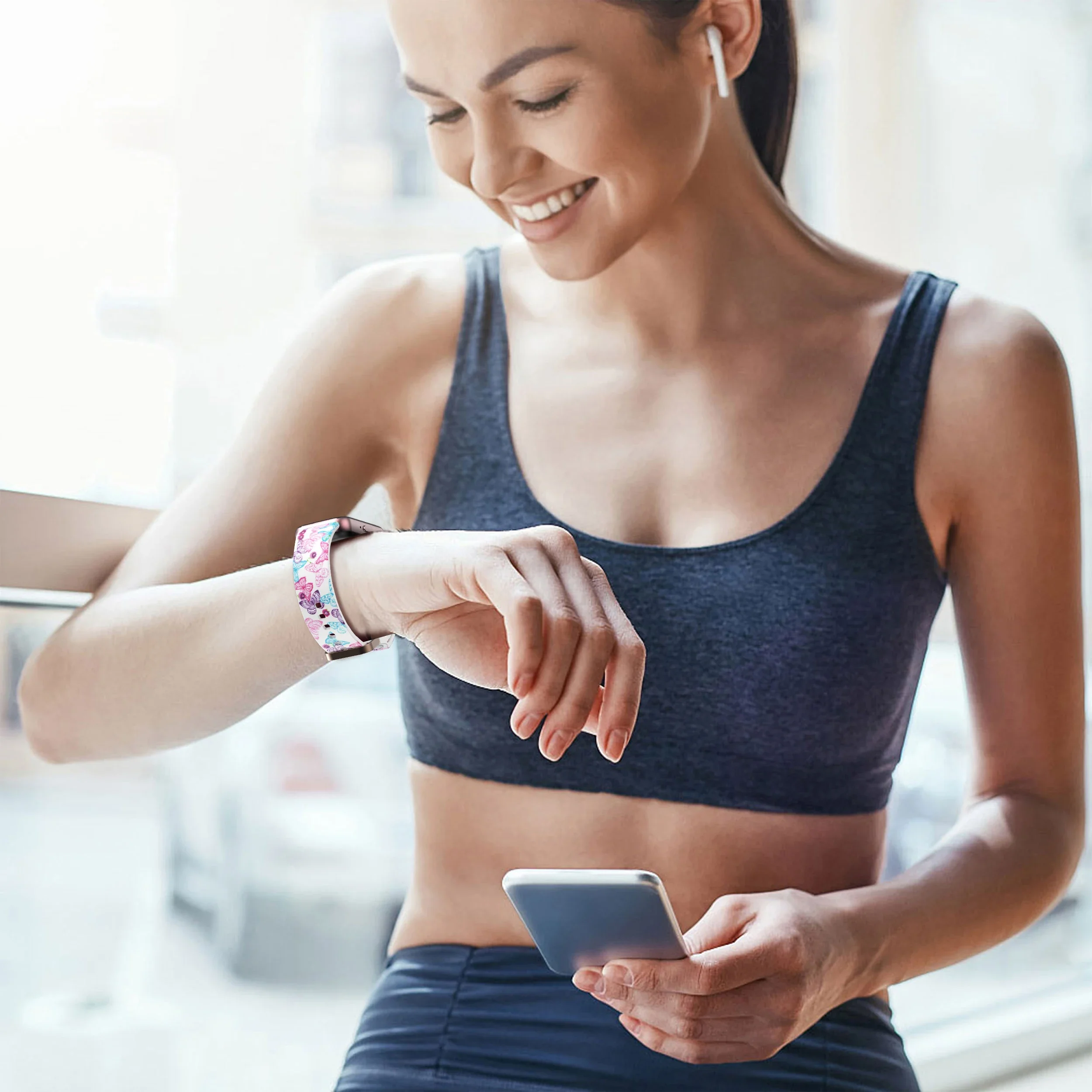 Gemustertes Silikon band für Samsung Galaxy Fit 3 Frauen Armband Armband für Samsung Galaxy Fit 3 bedruckte Correa Accessoires