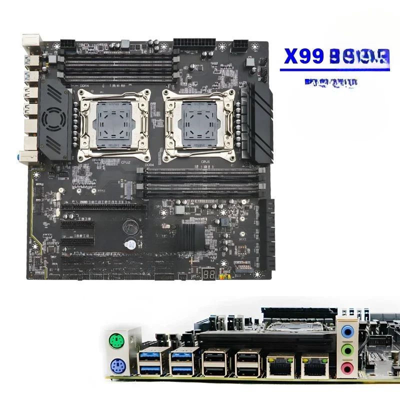 Source factory main board combo rack kit x99 motherboard dual cpu