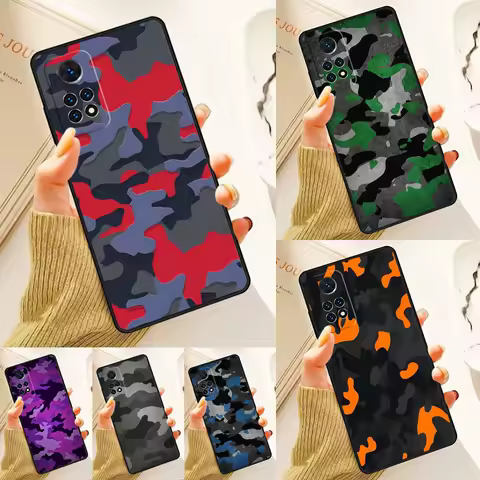 Camo Case For Samsung Galaxy S24 Plus S23 S20 S21FE Lite S22 Ultra Note 20 S8 S9 S10 Phone Coque
