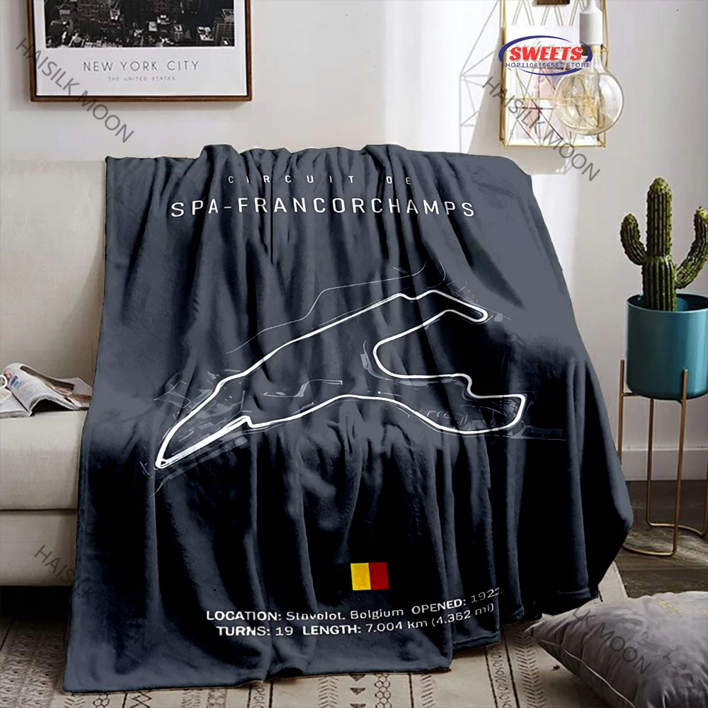 2025 F1 الفورمولا 1 بطانية رياضة السيارات تحت عنوان المسار! غرفة نوم غرفة معيشة أريكة أربعة مواسم شال بطانية سباق عاشق هدية عظيمة