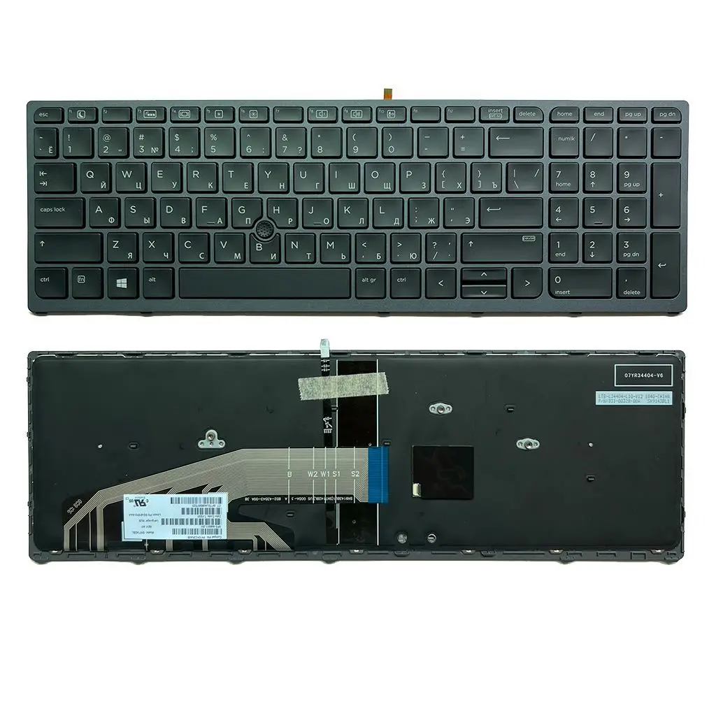 

Подсветка XIN-Russian-US клавиатура для ноутбука HP ZBOOK 15 G3 G4 ZBOOK 17 G3 G4