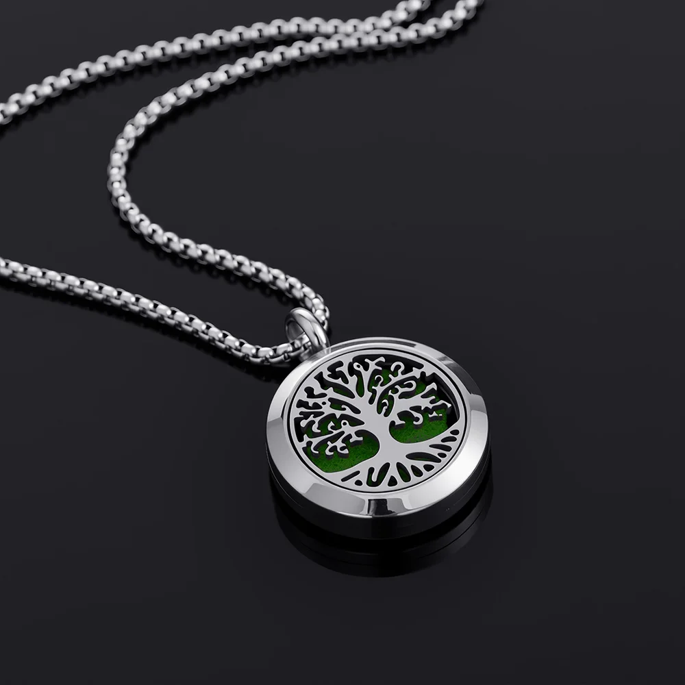 Fragrance necklace diffuser pendant 316L stainless steel perfume fragrance essential oil diffuser goddess necklace