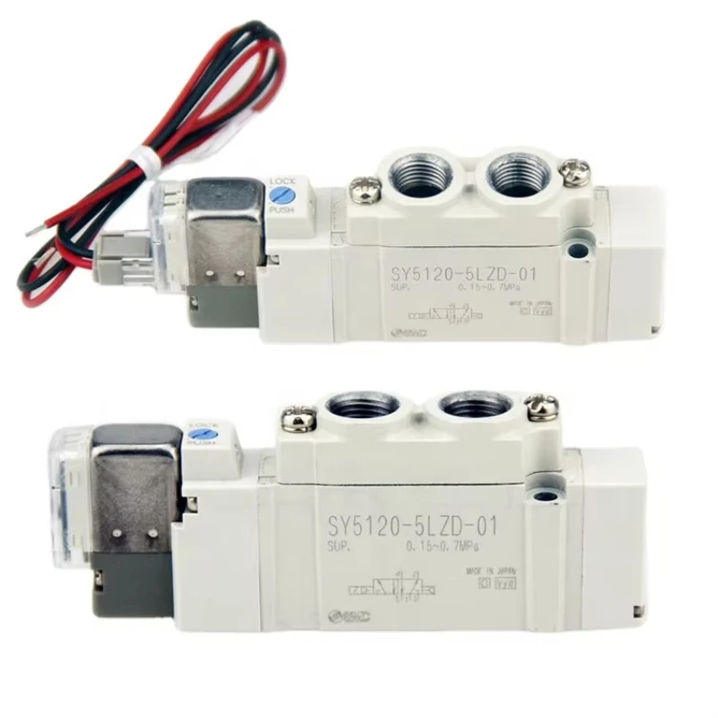 

SMC SY series pneumatic solenoid valve SY5120-4GD-01/SY5120-5MNU-C6/SY5120-5MZE-C4/SY5120-5G-01-F2