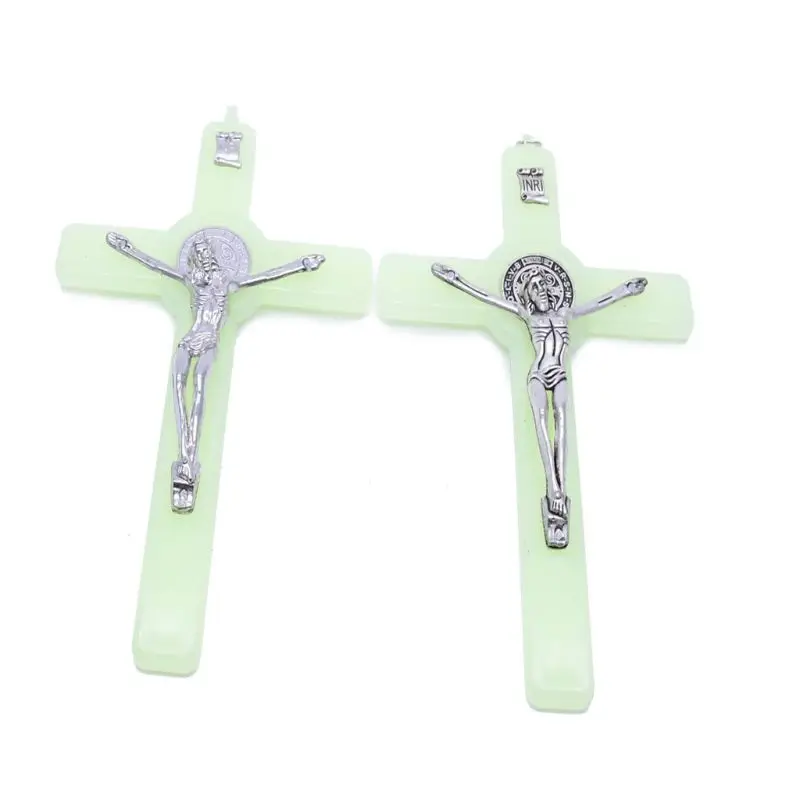 Luminous Catholic Wall Crucifix Glows in The Dark Church Relics Jesus