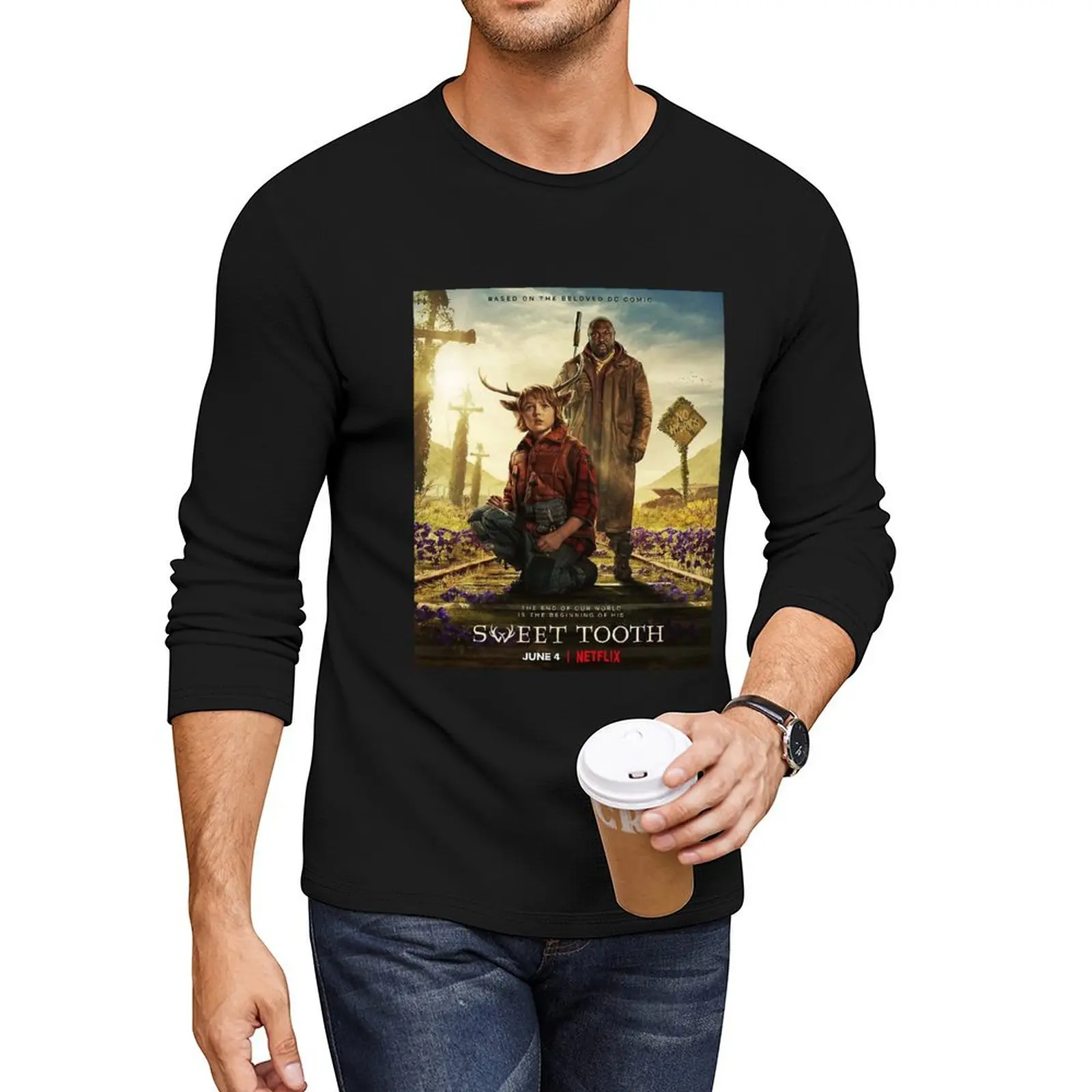 Sweet Tooth movie Long T-Shirt Blouse new edition t shirt hippie clothes mens vintage t shirts