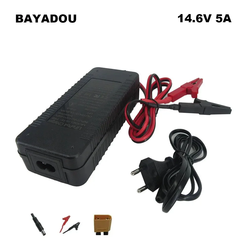 

12V 5A Lifepo4 Battery Charger 12 Volt 14.6V 4S Iron Phosphate 18650 Power Supply System Solar Car LFP Energy Storage Charger