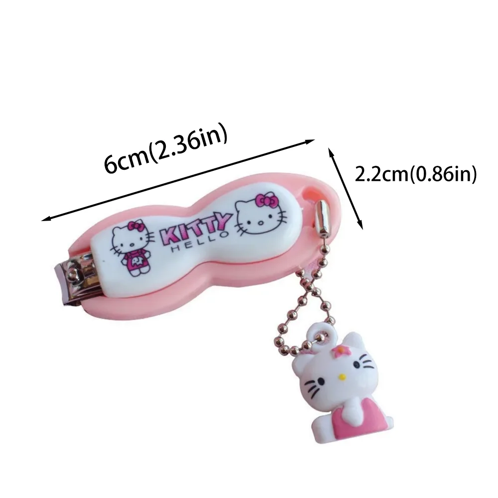 Kawaii سانريو مسمار كليبرز أنيمي السيدات الكرتون مرحبا كيتي بناتي القلب صغير الفولاذ المقاوم للصدأ مانيكير مسمار المقص النساء الهدايا
