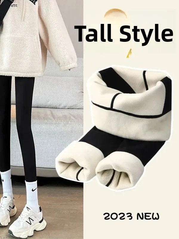 

Женские утепленные флисовые леггинсы с высокой талией для йоги, утягивающие и подтягивающие ягодицы, повседневные длинные брюки из полиэстера