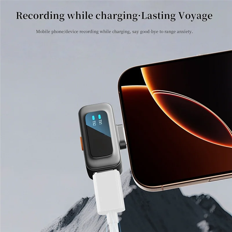 ไมโครโฟนไร้สายแบบหนีบปกเสื้อ ABZZ,360 °   การรับสัญญาณแบบรอบทิศทางและการลดเสียงรบกวนอัจฉริยะ แบบเสียบแล้วใช้งานได้ทันทีสำหรับพีซี/สำหรับไอโอเอส/สำหรับแอนดรอย