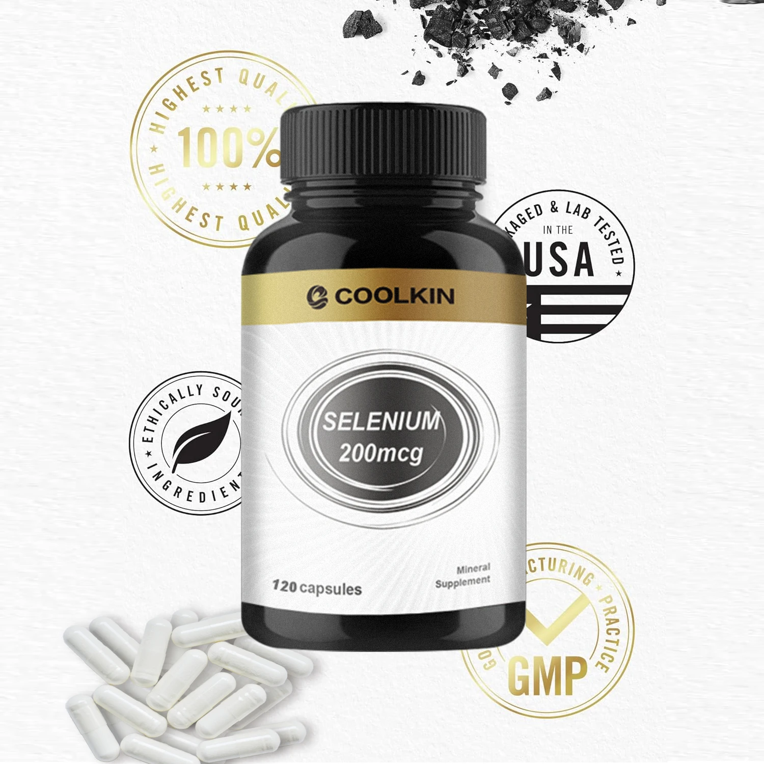 

Selenium 200mcg - Antioxidant Supplement for Heart Health