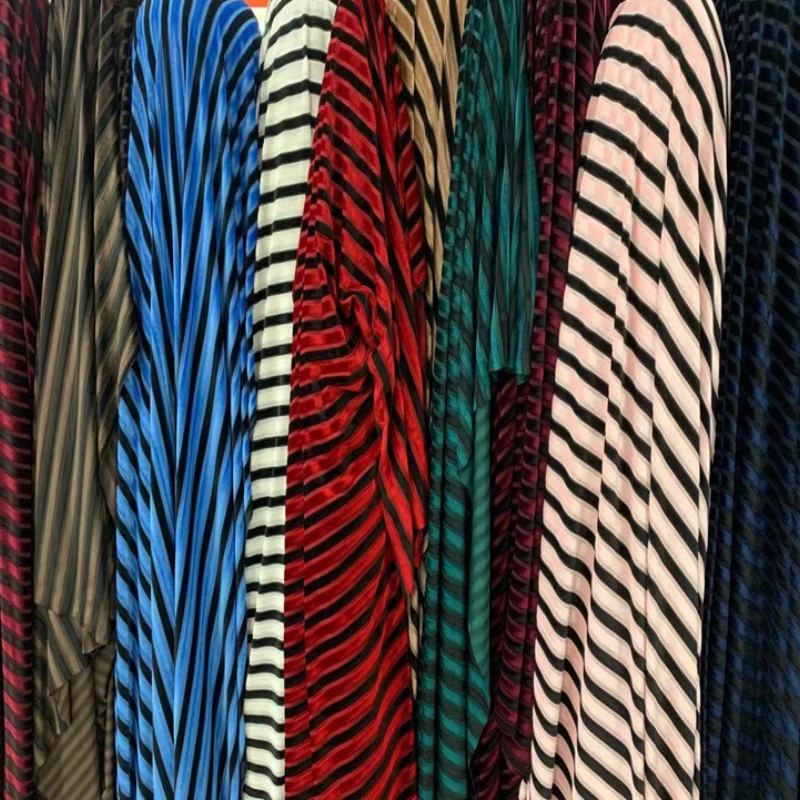 

Велюровая ткань в Вертикальную Полоску, эластичное платье, танцевальные костюмы, одежда «сделай сам», ткань для шитья на метр, оптовая продажа тканей для шитья одежды