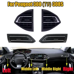 Black Front Dashboard air Conditioning Air Outlet Heater Air Distribution 96778766ZD 96782700ZD For Peugeot 308（T9）308S